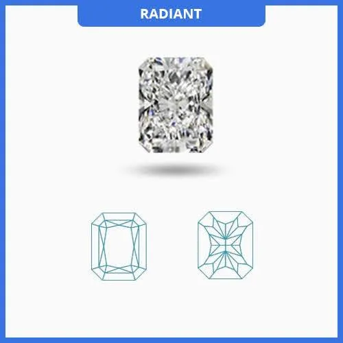 0.75CT I-J/VS Radiant Cut Diamond MDL#D9260-9