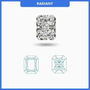 0.75CT I-J/VS Radiant Cut Diamond MDL#D9260-9