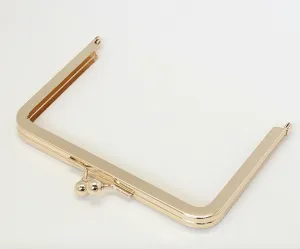 12cm Gold Purse Frame Bag Hanger Glue-In Style 12cm x 8cm