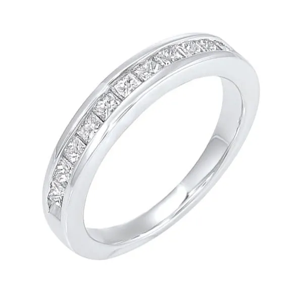 14KT White Gold & Diamond Classic Book Princess Channel Fashion Ring   - 1/4 ctw