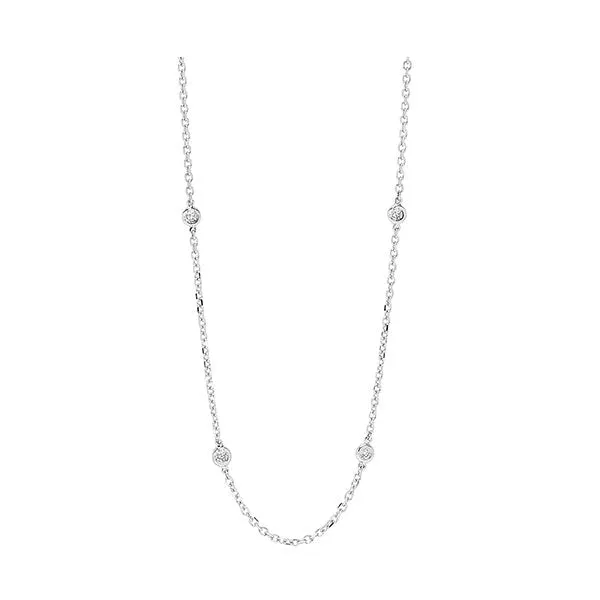 14KT White Gold & Diamond Stunning Neckwear Necklace  - 5/8 ctw