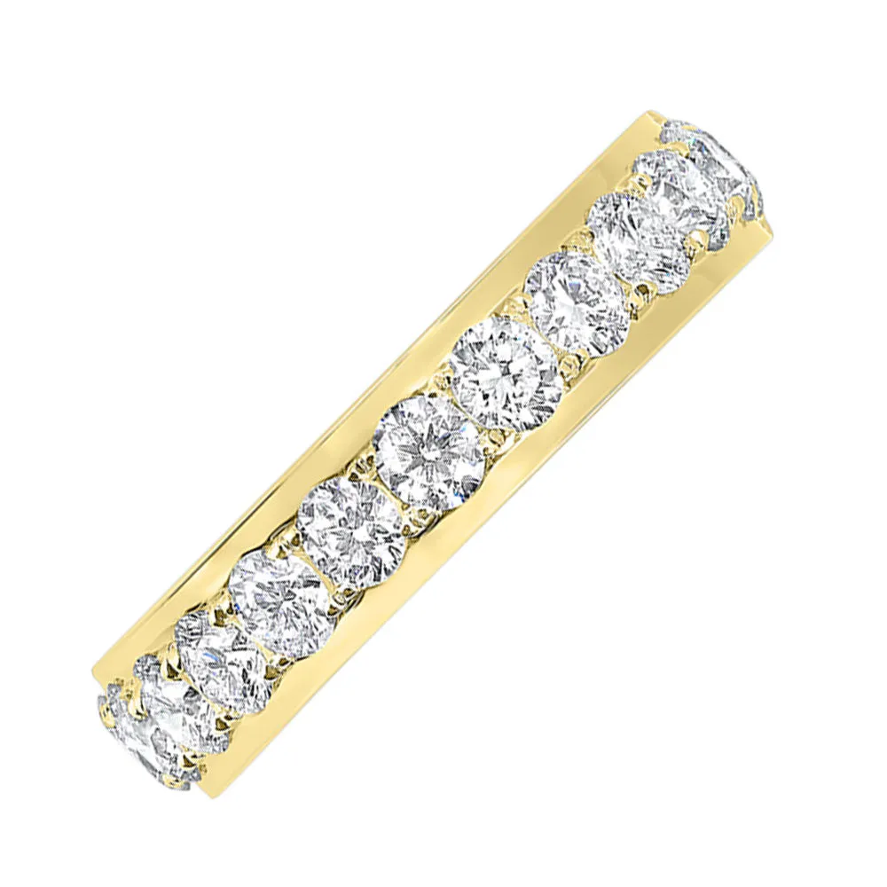 14KT Yellow Gold & Diamonds Unvarying Band Ring -  1/3 ctw