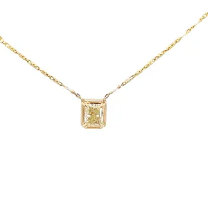 18 kt Yellow gold diamond pendant