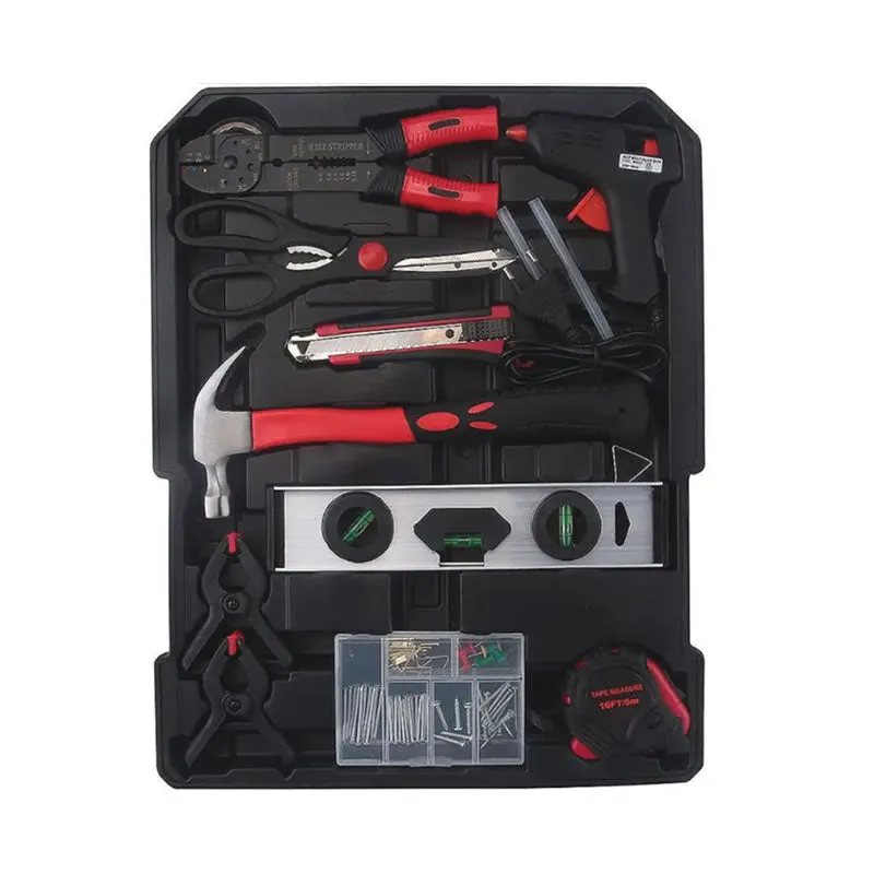 186Pcs Multi-Functional Complete Socket Trolley Car Repair Tool Kit Set Lpd10036-1