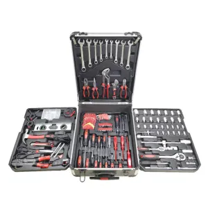 186Pcs Multi-Functional Complete Socket Trolley Car Repair Tool Kit Set Lpd10036-1