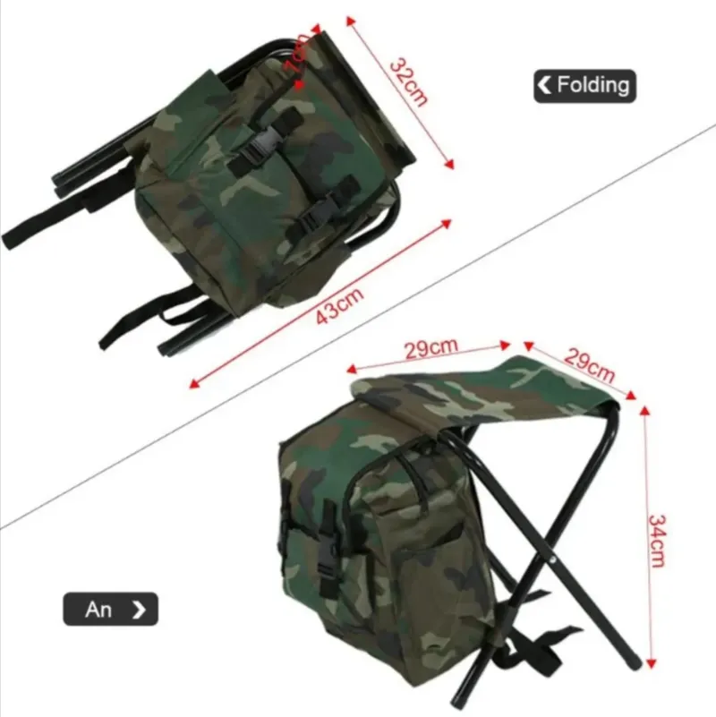 2-In-1 Folding Fishing Chair Bag Ti-37