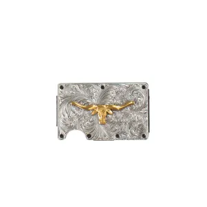 3D Gold Longhorn Motif Wallet