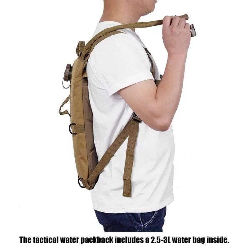 3L Tactical Hydration Backpack - Military Molle Water Bag for Outdoor Activities