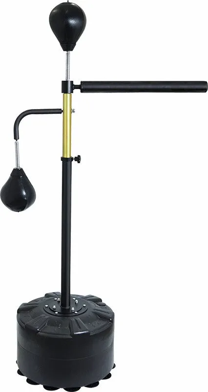 Adjustable Free-Standing Punching Bag with Speedball