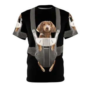 Adorable Dachshund in Baby Carrier Graphic Tee