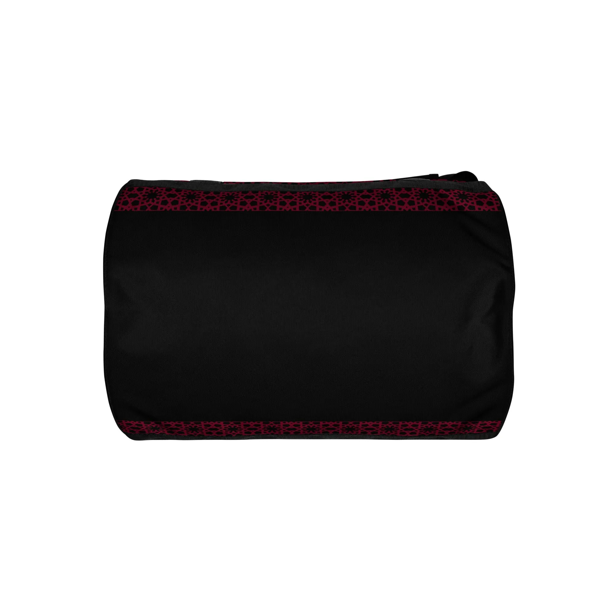 All-over print gym bag - Geometric Ombre in Black and Red