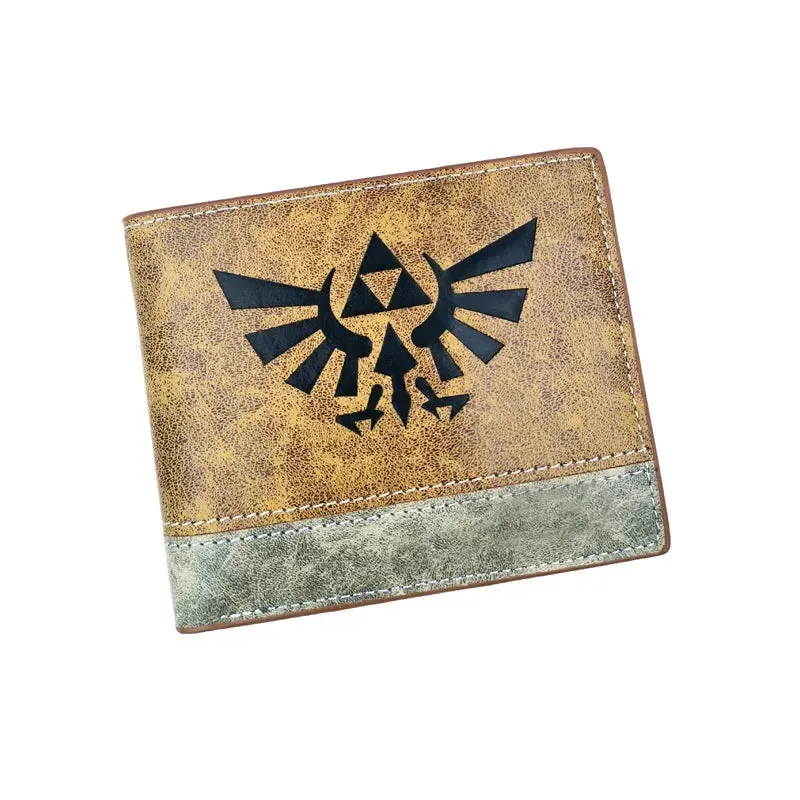 Anime Attack on Titan Eren Jager Khaki Men Wallets Scout Regiment Short Purse Card Holders