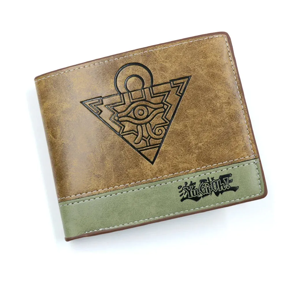 Anime Attack on Titan Eren Jager Khaki Men Wallets Scout Regiment Short Purse Card Holders