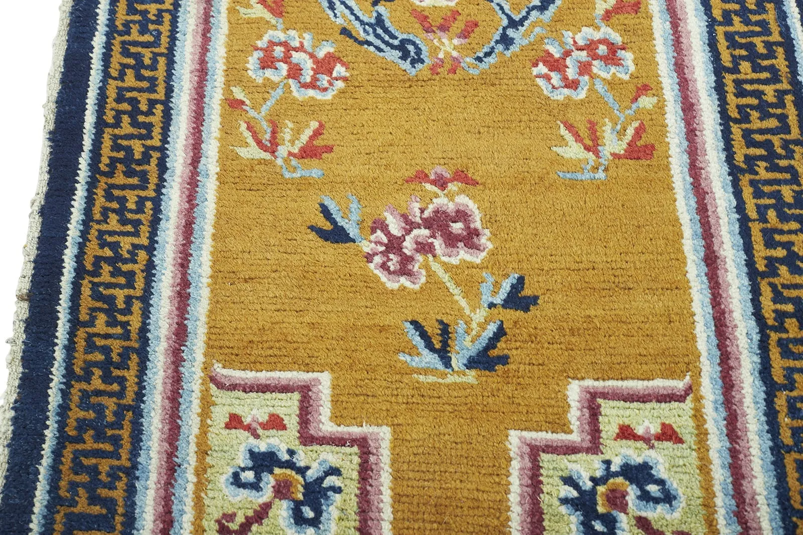 ANTIQUE TIBETAN KHADEN 2' 3" x 4' 4" Late 19th C