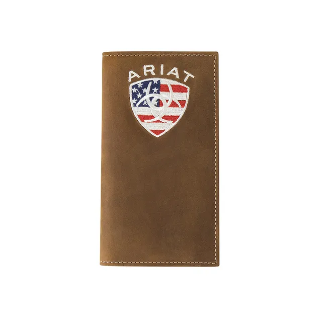 Ariat American Flag Rodeo Wallet ~ Checkbook