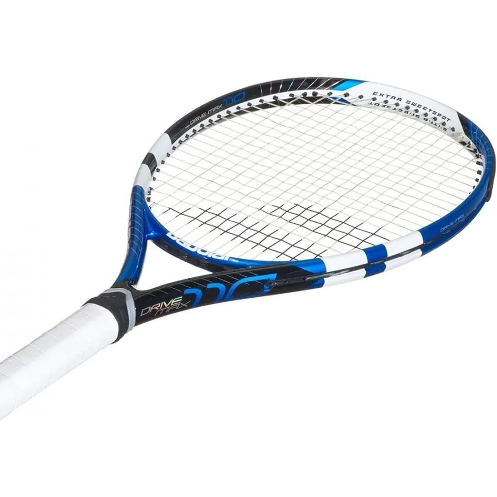 Babolat Drive Max 110 Pre-Strung Tennis Racquet Bundled with an RH3 Club Essential Tennis Bag in Your Choice of Color