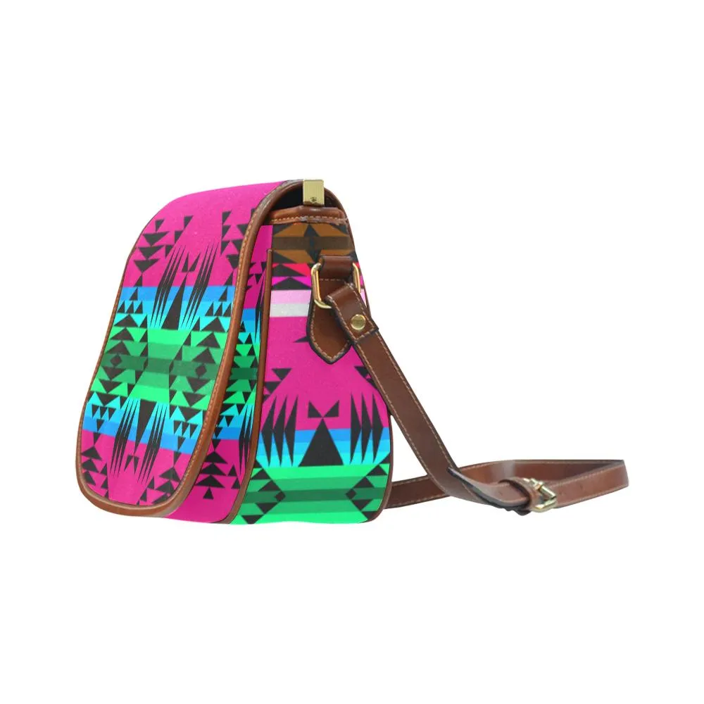 Between the Mountains Pink Saddle Bag/Small