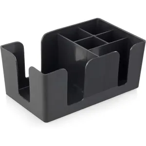 Black Plastic Bar Caddy Organizer