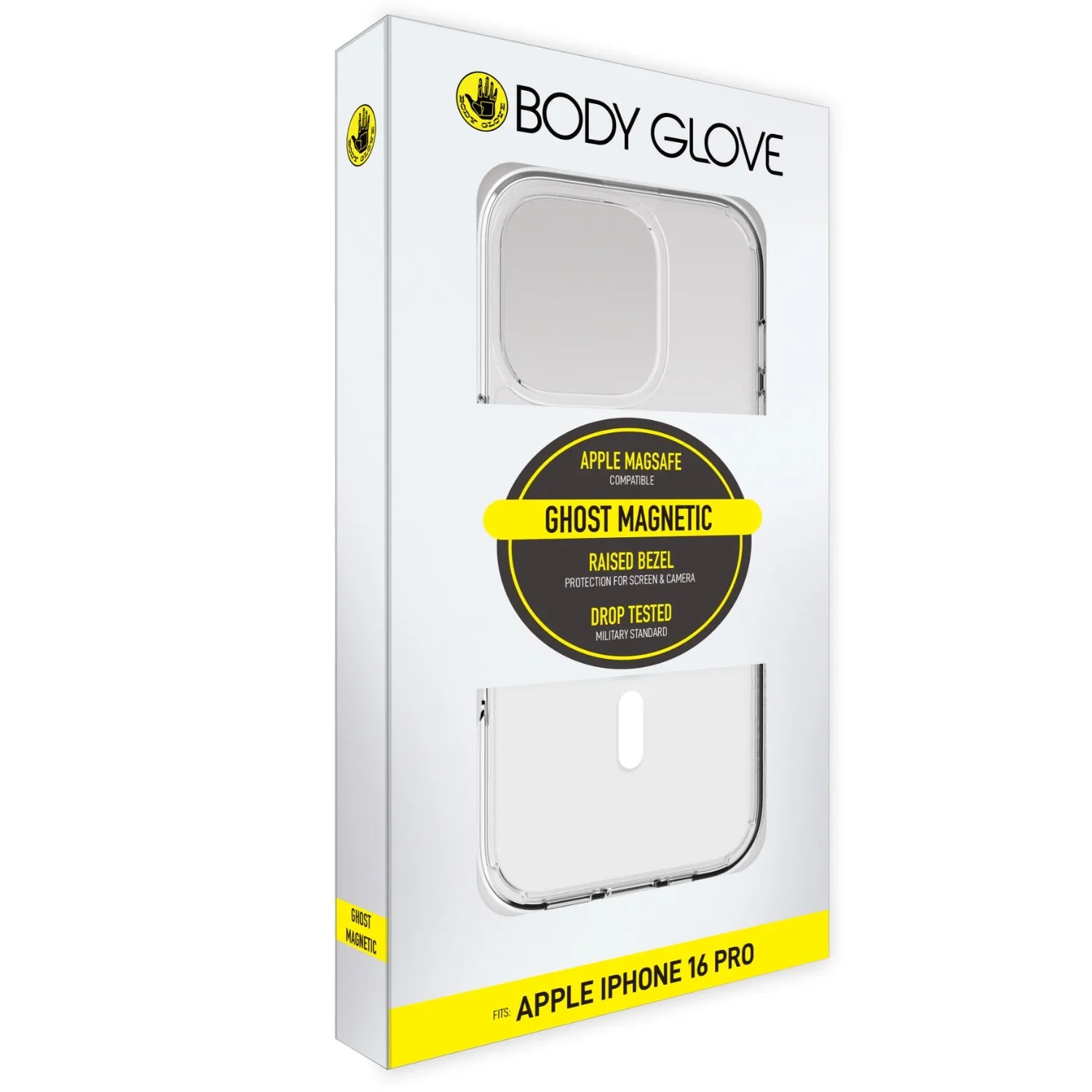 Body Glove Ghost Magnetic Case - Apple iPhone 16 Pro - Clear (BGGHO-MIP16PR)