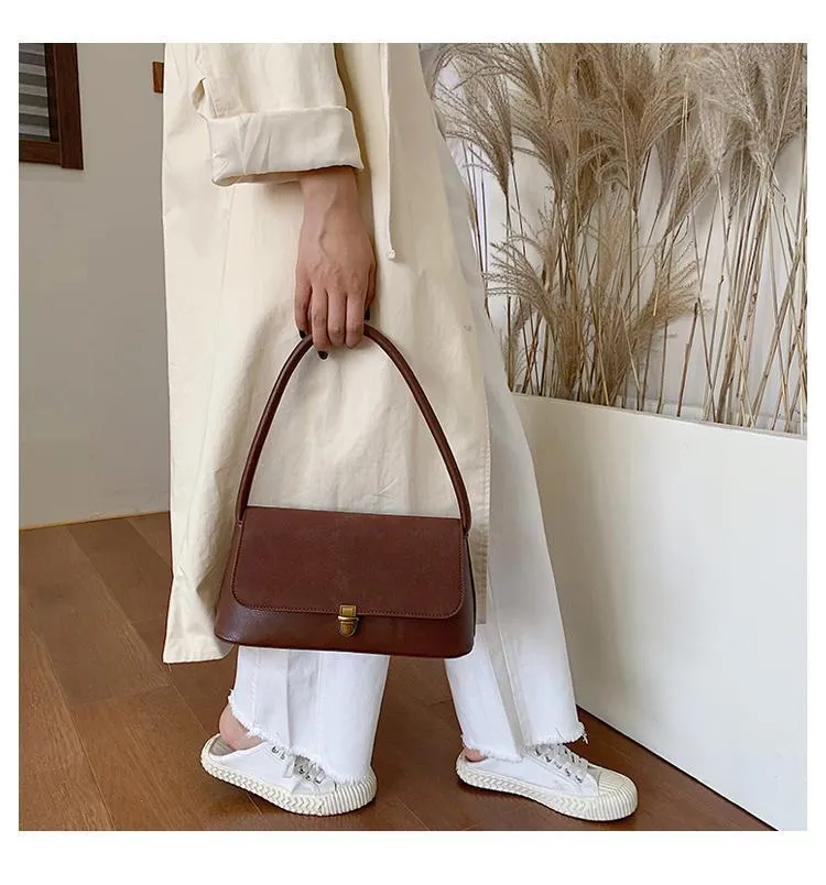 Brown Baguette Bag