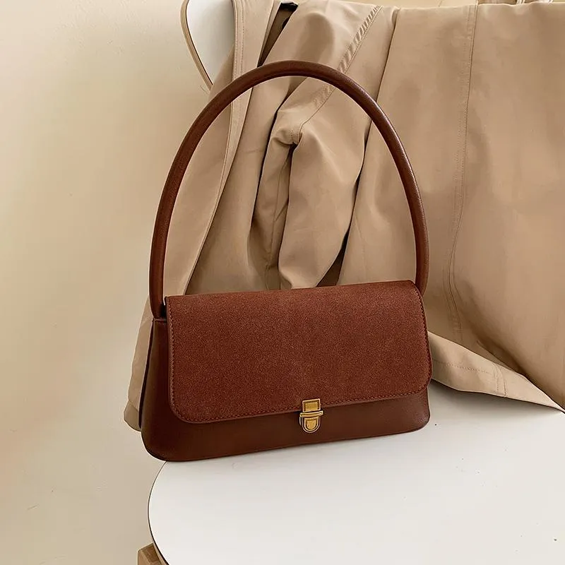 Brown Baguette Bag