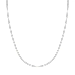 Classic Four Pronged Tennis Necklace