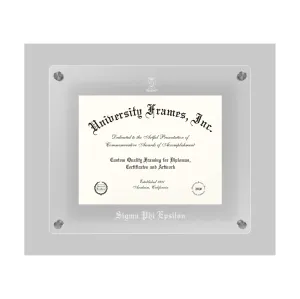 Clear SigEp Membership Certificate Frame