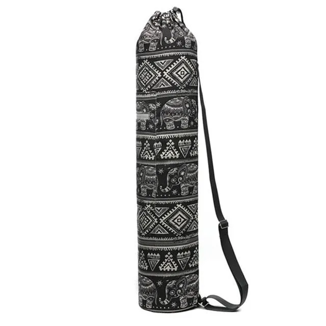 Colorful Bohemian Yoga Mat Bag. Adjustable Strap. WickedYo.