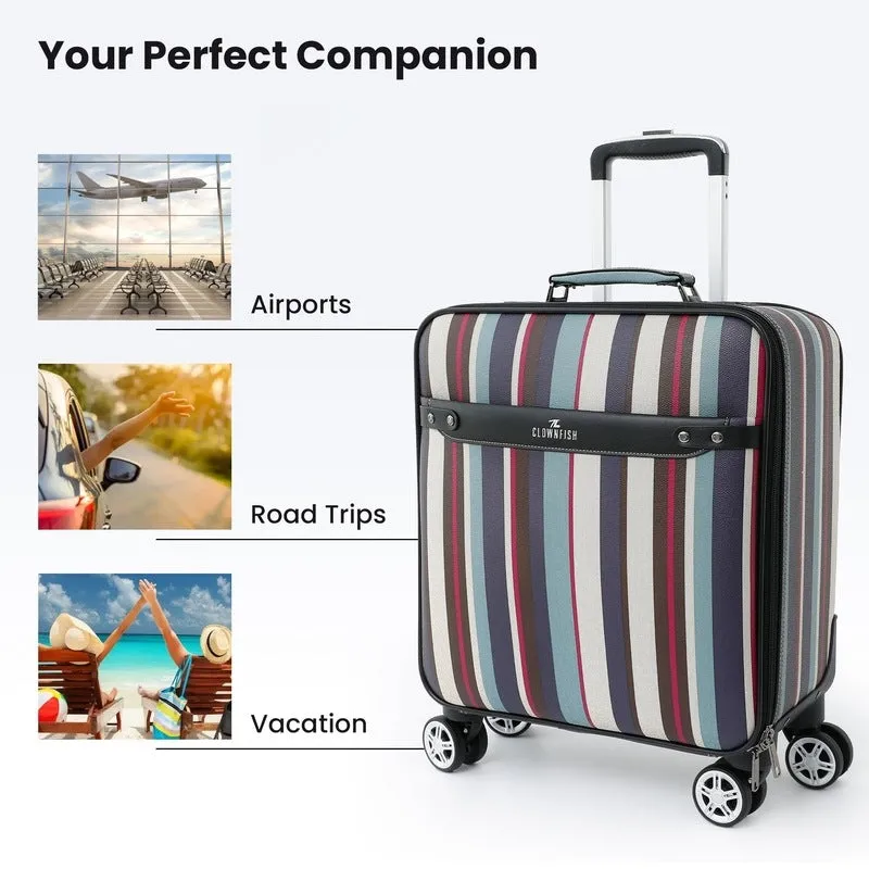 Compact Cabin Trolley Bag - Lightweight, Water Resistant | Mute Wheels | 30L | Multi-Colour