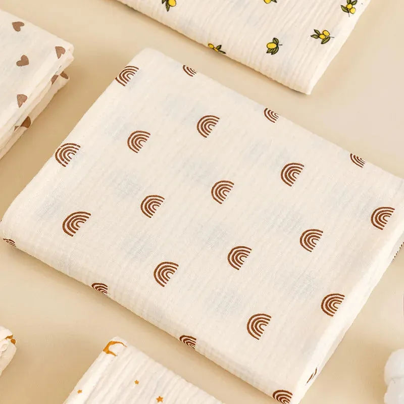 Cotton Muslin Swaddle 2 Layer Receiving Blankets - 39x39inch