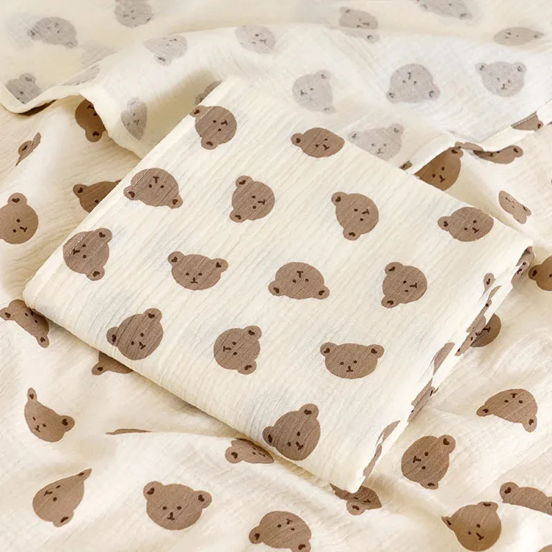 Cotton Muslin Swaddle 2 Layer Receiving Blankets - 39x39inch