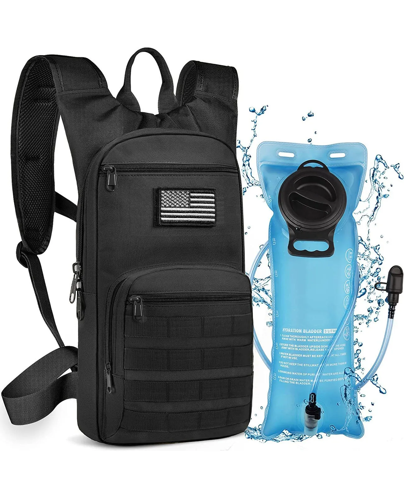 CVLIFE 3L Hydration Backpack Perfect for Hiking, Biking, and Hunting