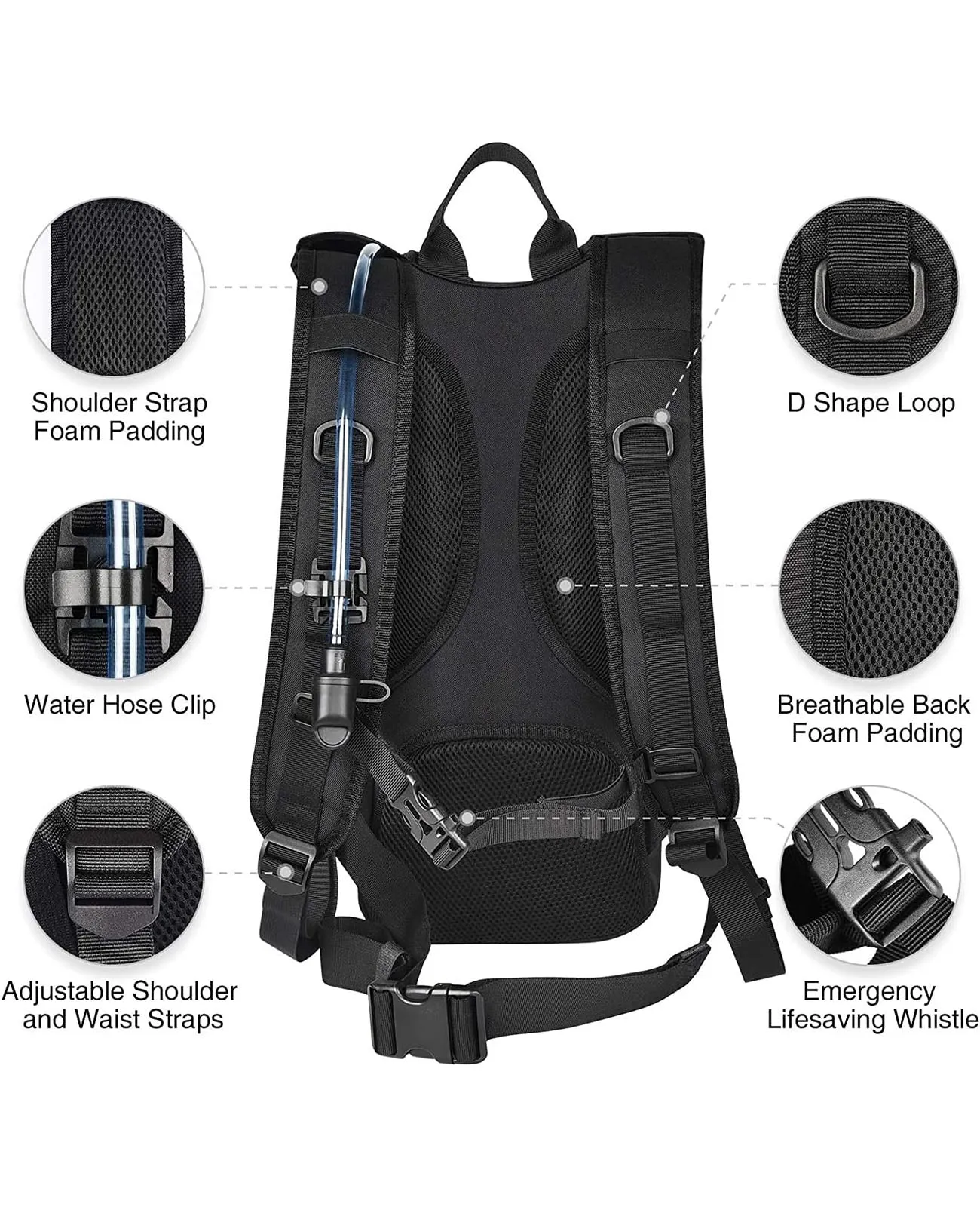 CVLIFE 3L Hydration Backpack Perfect for Hiking, Biking, and Hunting