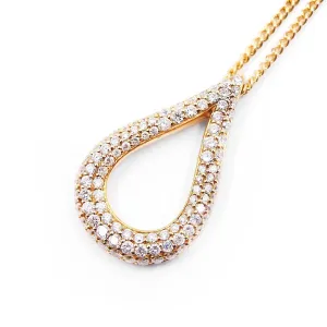 Diamond Set Pendant | Pre-Loved | 18K Yellow Gold