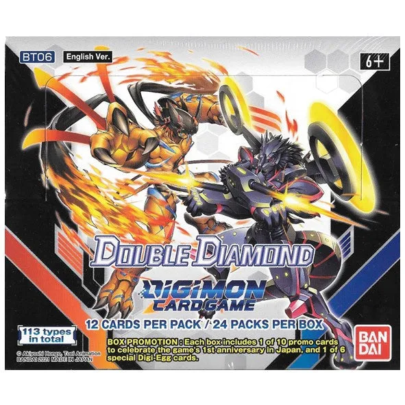 Digimon Card Game Series 06 Double Diamond BT06 Booster Box