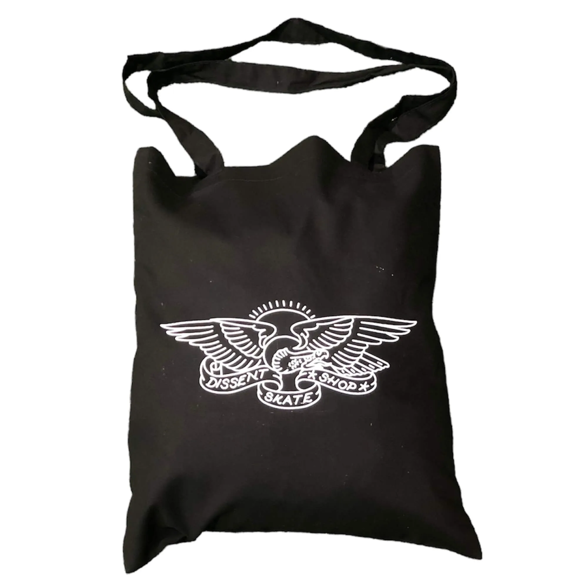 Dissent Skateboarding Eagle Logo Tote Bag For Life | Black