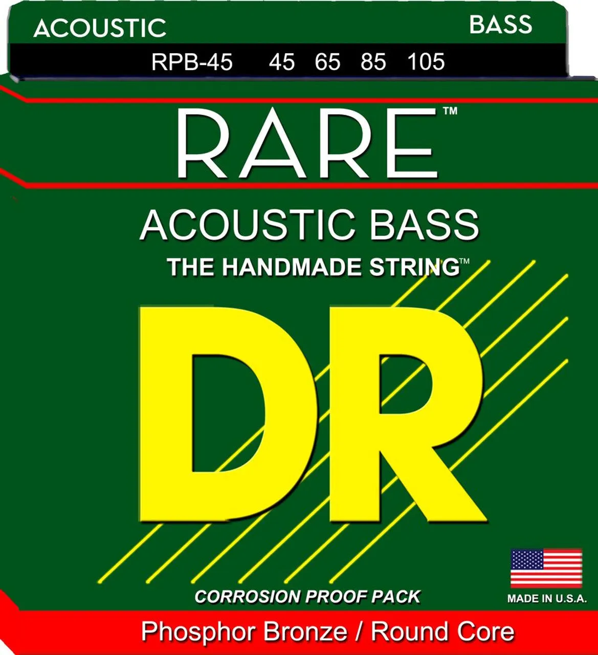 DR Handmade Strings RPB-45 Acoustic Bass Strings Medium - 45-105