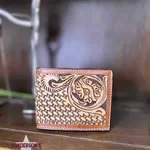 Floral Tooled Wallet