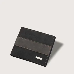 Fold Over Black Wallet