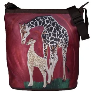 Giraffe Large Cross Body Bag- Full Circle