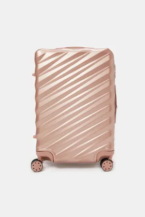 Gold Textured Luggage Trolley (28 Inch)