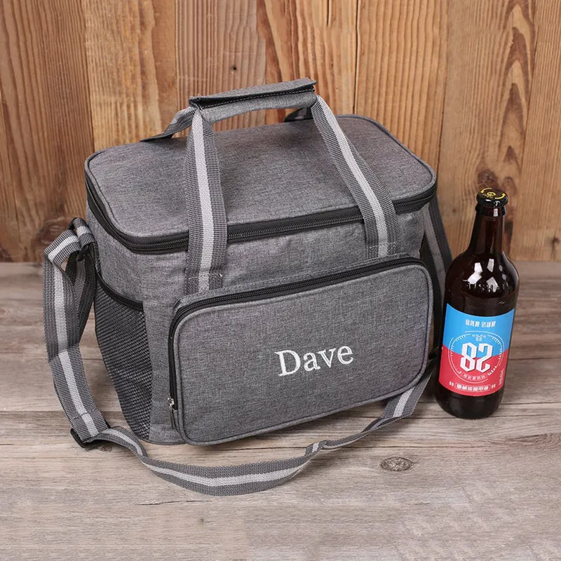 Groomsmen Gifts Personalized Beer Cooler Bag Customized Insulated Cooler Bag Cooler Bag with Strap C02