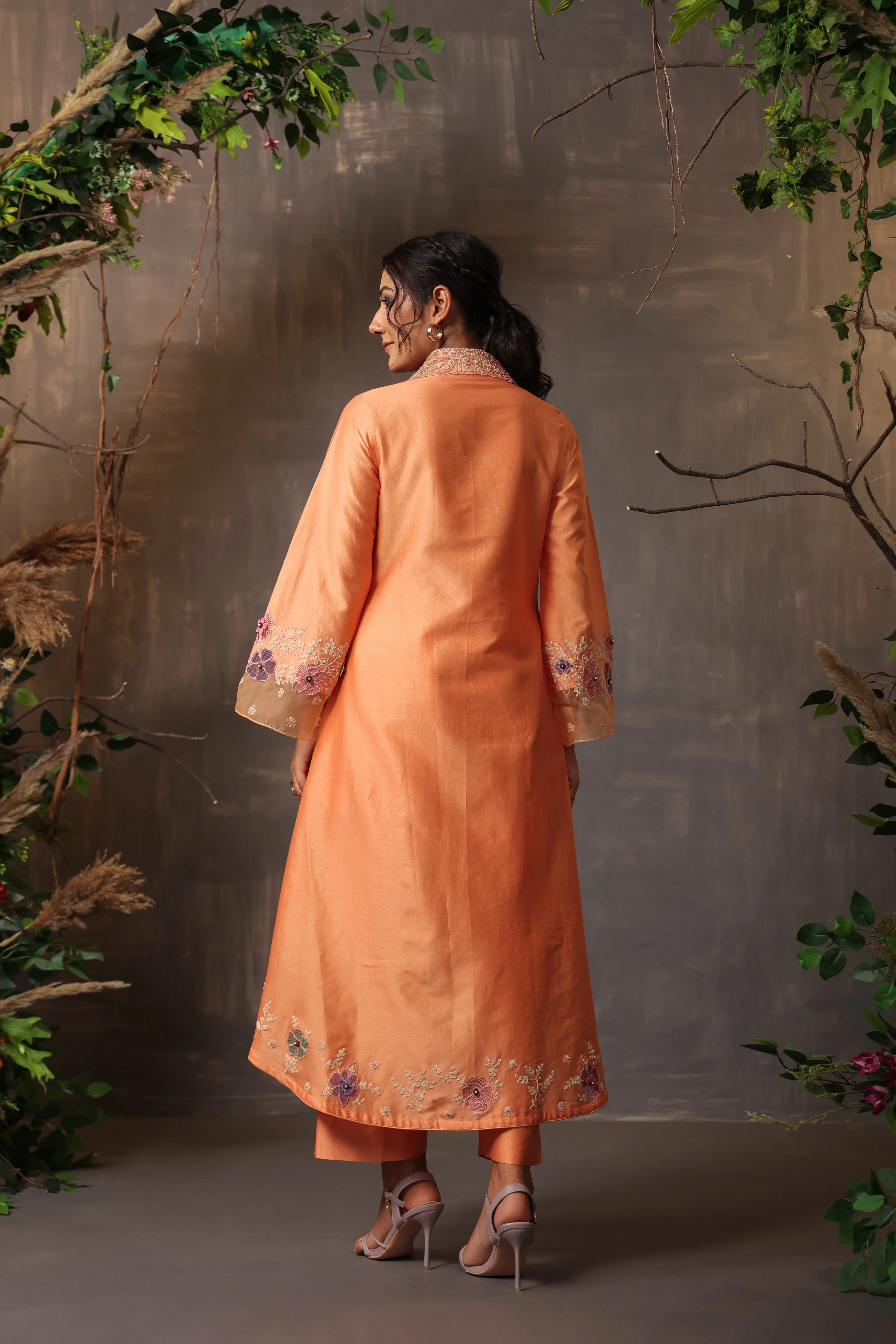 Gulshan Long Co-ord Peach