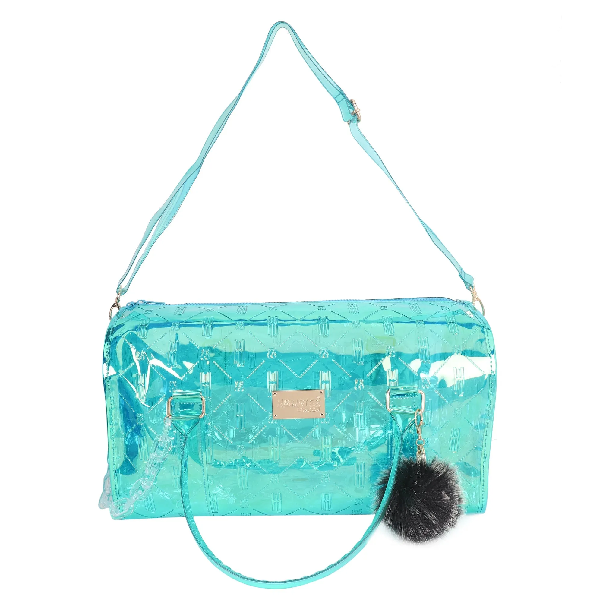 Hamster London Raver Duffle Bag  Aqua Large Personalization