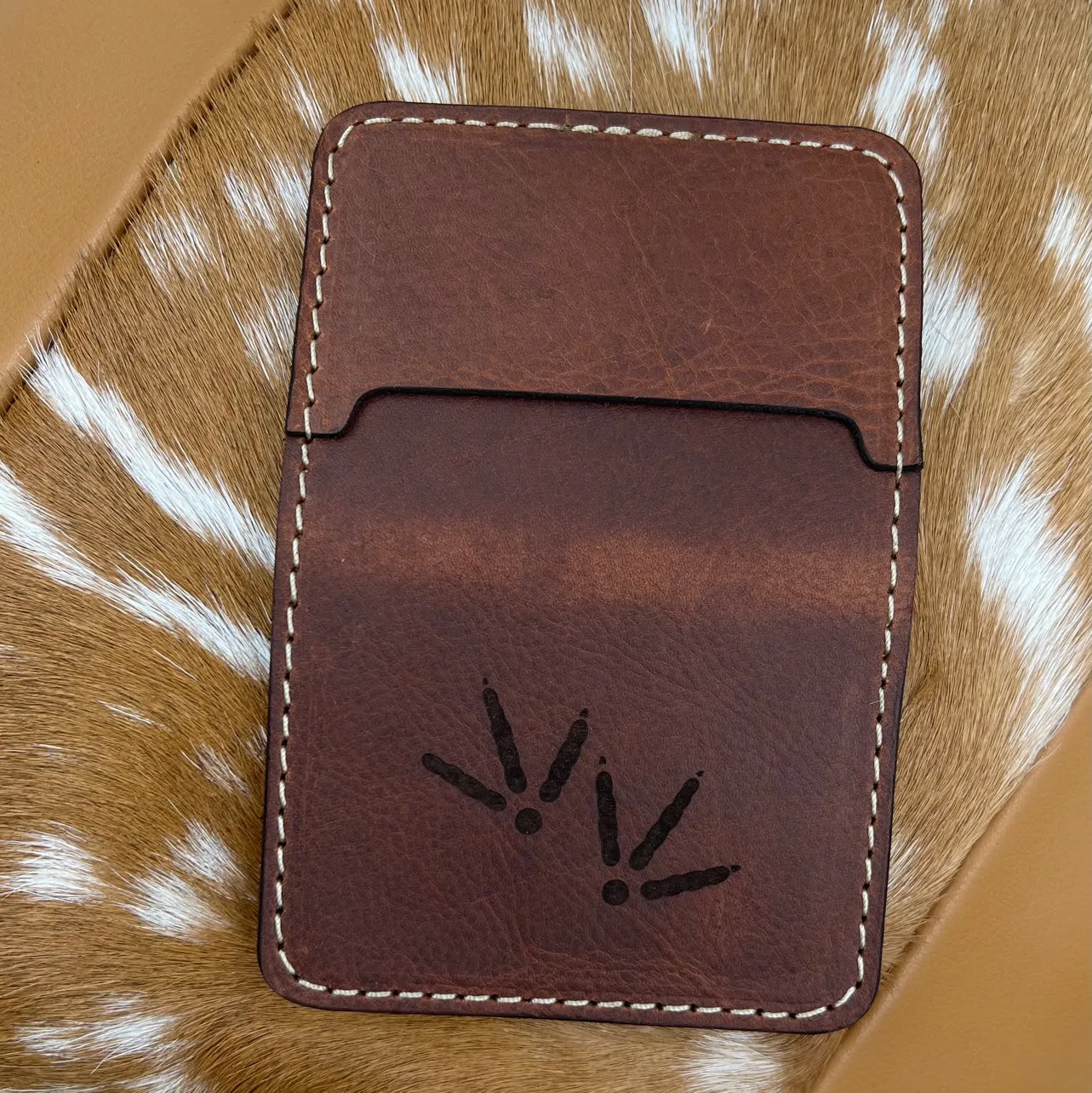 Handcrafted Premium Turkey Tracks Leather Wallet