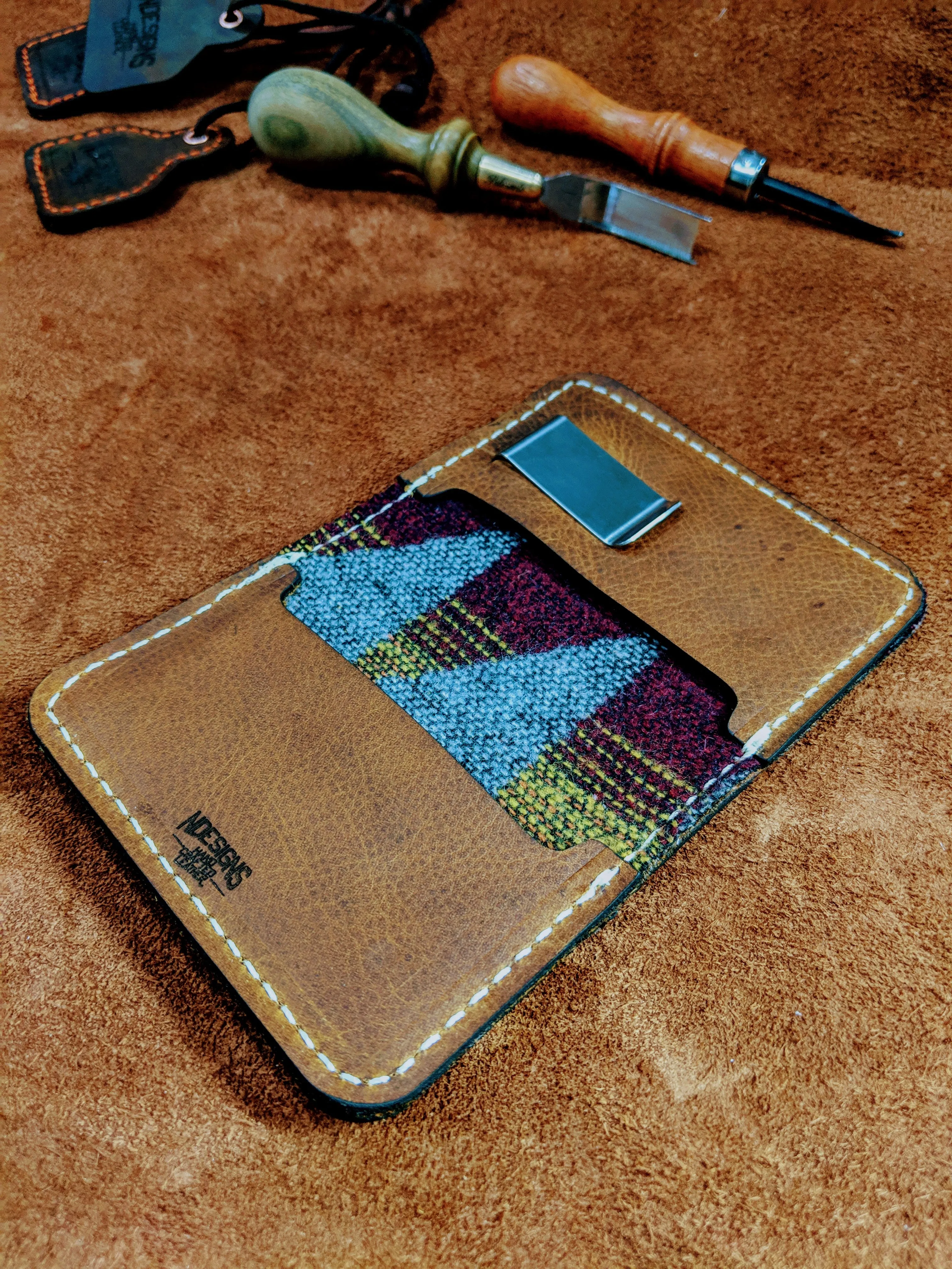 Handcrafted Premium Turkey Tracks Leather Wallet