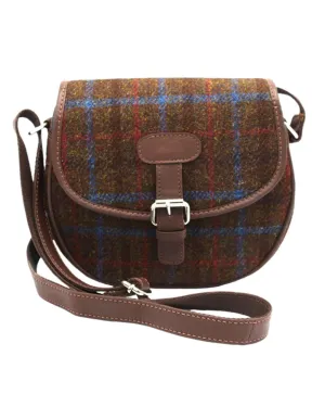 Heather Rowan Harris Tweed Saddle Bag