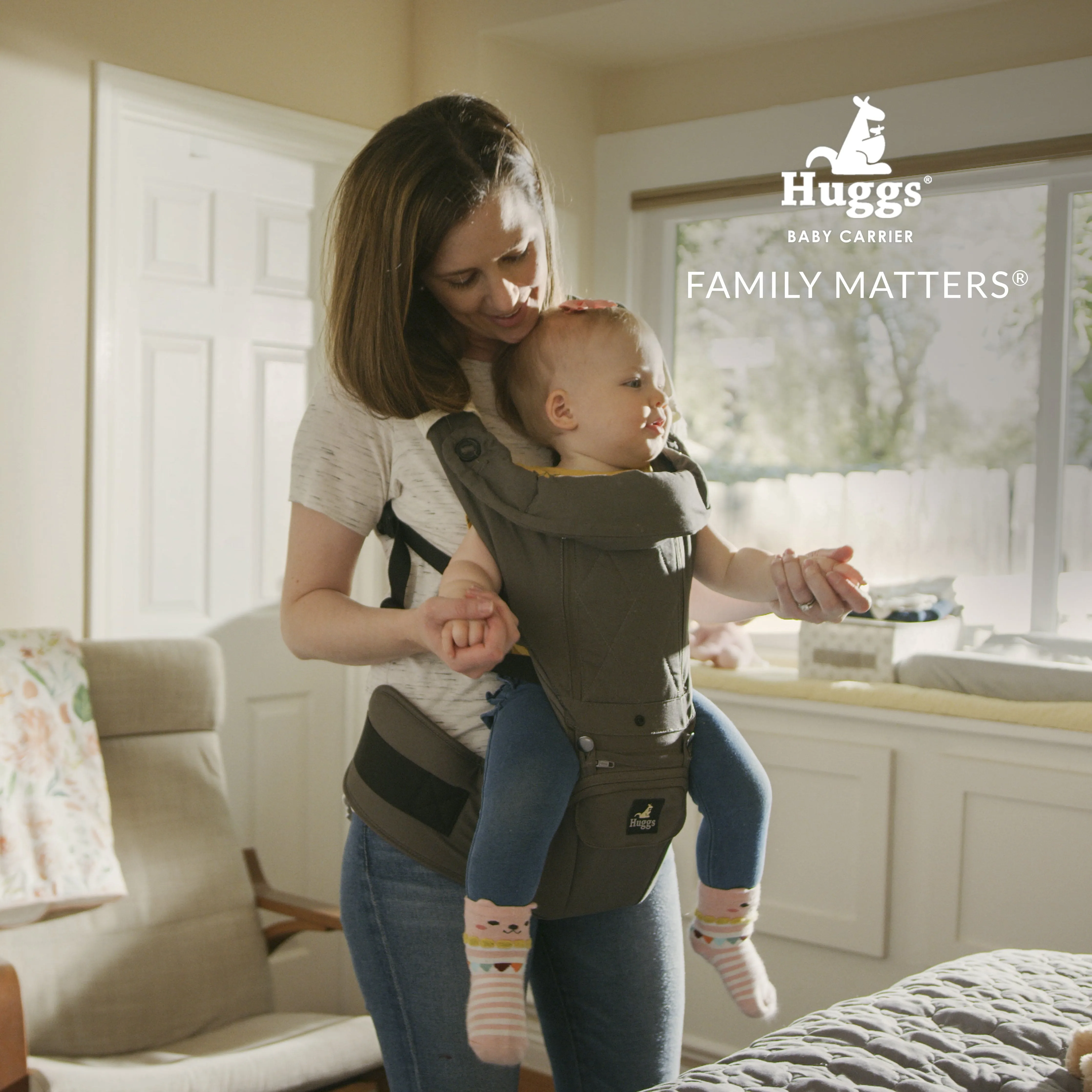 Huggs® Hip Seat Baby Carrier With Patented Hipbelt (Draft)