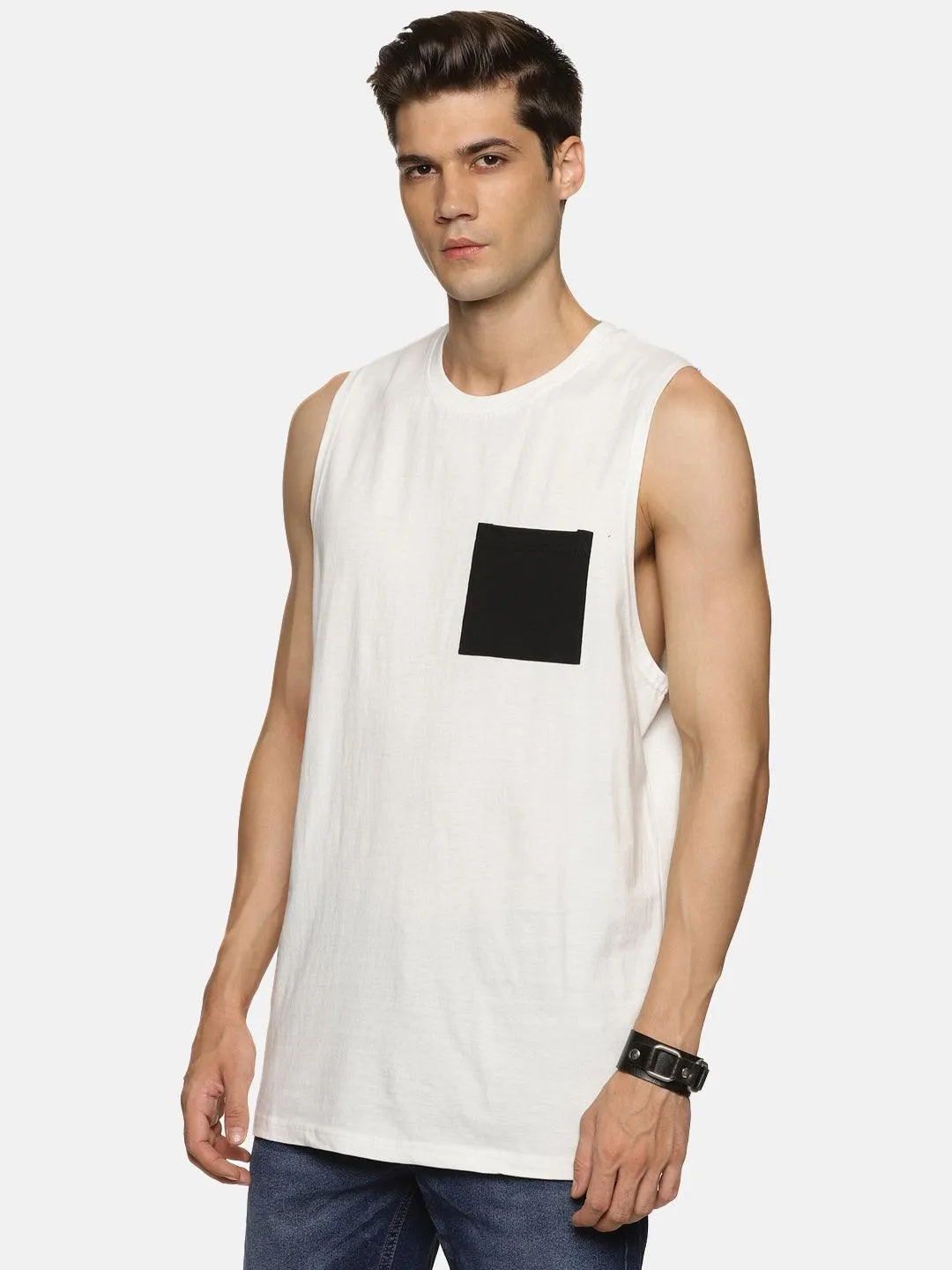 Impackt Men's Printed Oversized Tank