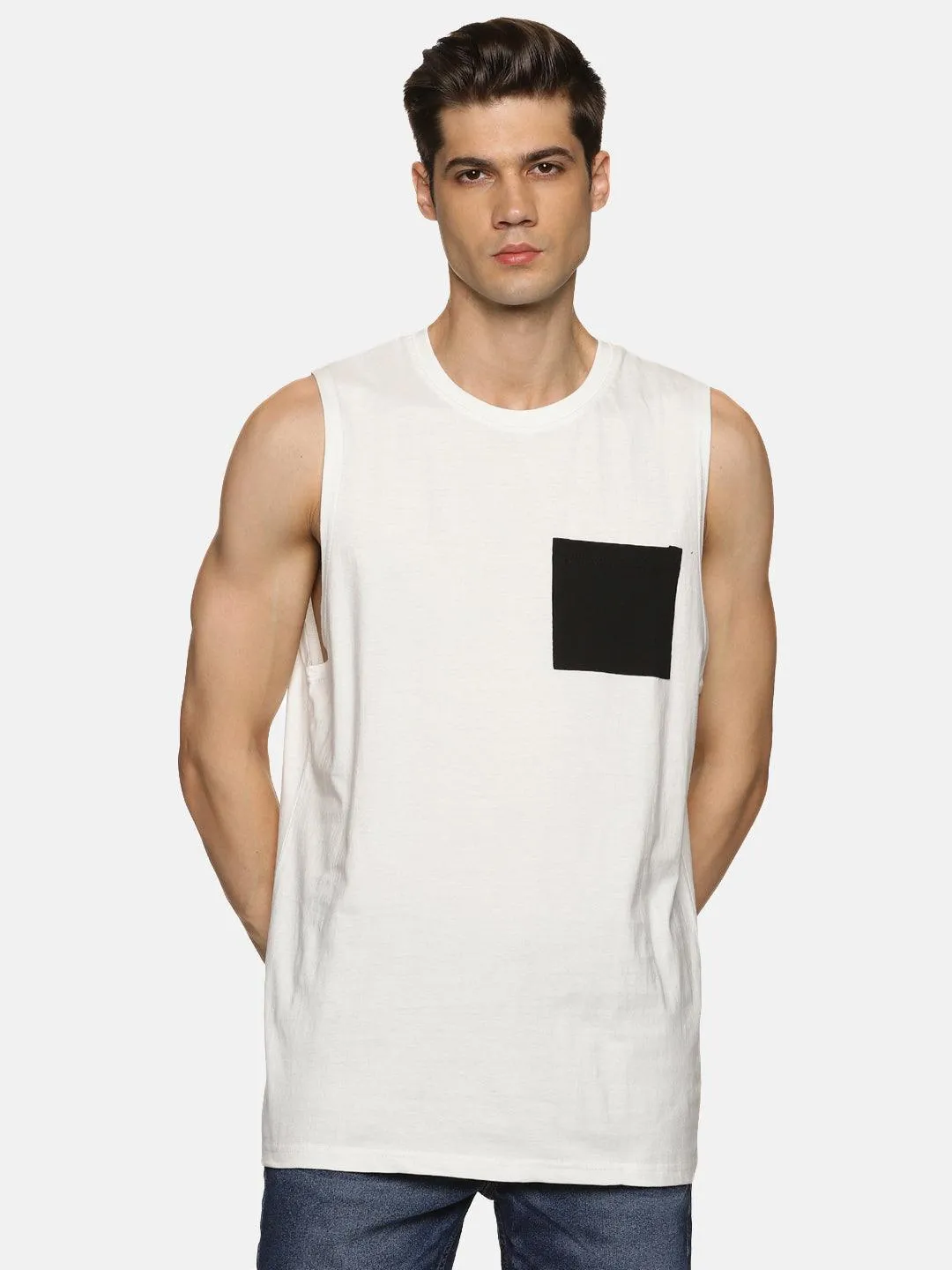 Impackt Men's Printed Oversized Tank